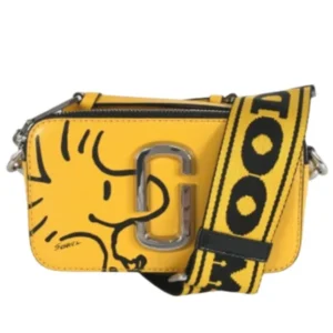 マークジェイコブス ザスナップショット ショルダーバッグ レザー イエロー