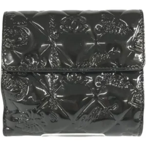 シャネル アイコン 財布 パテントレザー