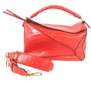 ロエベ アナグラム パズルバッグ ハンドバッグ レザー 051508