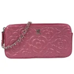 シャネル カメリア 財布 レザー