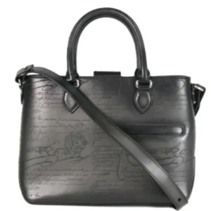 ベルルッティ ハンドバッグ レザー ブラック