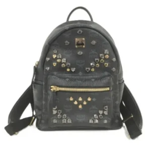 MCM リュックサック レザー ブラック