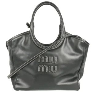 ミュウミュウ ハンドバッグ レザー