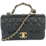 シャネル マトラッセ チェーンショルダーバッグ キャビアスキン