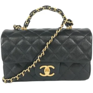 シャネル マトラッセ チェーンショルダーバッグ キャビアスキン