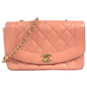 シャネル ダイアナ チェーンショルダーバッグ キャビアスキン