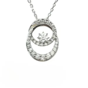 スタージュエリー Pt･Pm950 ダイヤ ネックレス ネックレストップ 0.33 ct