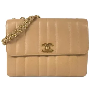 シャネル マドモアゼル チェーンショルダーバッグ キャビアスキン