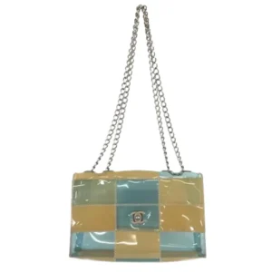 シャネル チョコバー チェーンショルダーバッグ ビニール