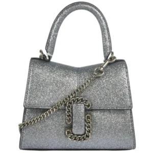 マークジェイコブス ショルダーバッグ レザー グレー