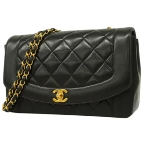 シャネル ダイアナ チェーンショルダーバッグ ラムスキン