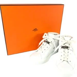 エルメス スニーカー レザー ホワイト サイズ36レディース