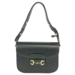 グッチ ホースビット ショルダーバッグ レザー