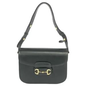 グッチ ホースビット ショルダーバッグ レザー