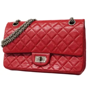 シャネル 2.55 マトラッセ チェーンショルダーバッグ カーフスキン