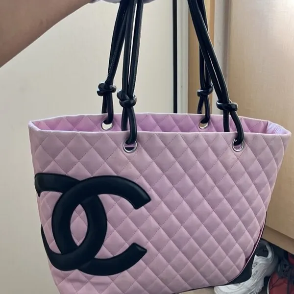 シャネル　カンボンライン　トートバッグ