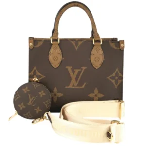 ルイ・ヴィトン モノグラムリバース オンザゴーPM ハンドバッグ M46373