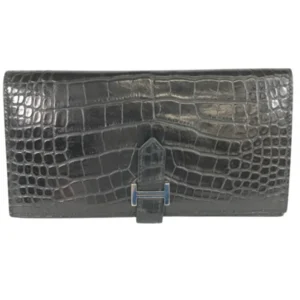 エルメス ベアンスフレ 財布 クロコダイル C刻印