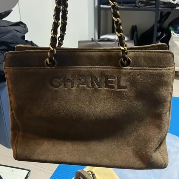 シャネル　スエード　ハンドバッグ