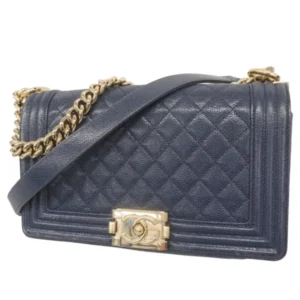 シャネル ボーイシャネル チェーンショルダーバッグ キャビアスキン