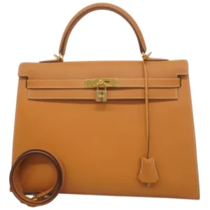 エルメス ケリー35 ハンドバッグ レザー □G刻印 ゴールド金具