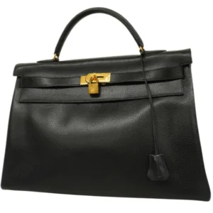エルメス ケリー40 ハンドバッグ レザー ○T刻印 ゴールド金具