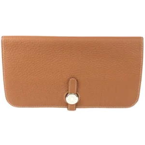 エルメス ドゴンロング 財布 レザー □P刻印