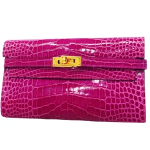 エルメス ケリーウォレット 財布 アリゲーター C刻印