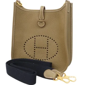 エルメス エブリンTPM ショルダーバッグ レザー W刻印