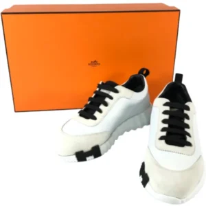 エルメス スニーカー レザー スエード マルチカラー