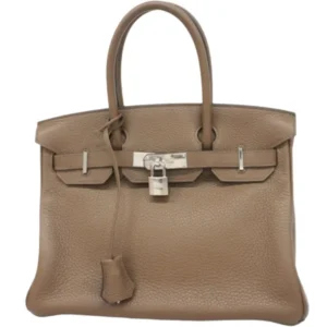エルメス バーキン30ヴェルソ ハンドバッグ レザー D刻印 シルバー金具