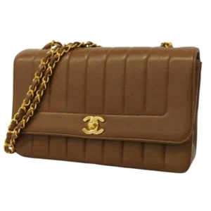 シャネル マドモアゼル チェーンショルダーバッグ ラムスキン