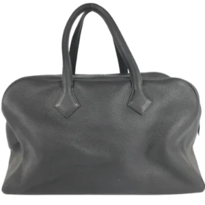 エルメス ヴィクトリア43 ハンドバッグ レザー □K刻印