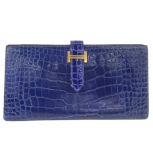 エルメス ベアンスフレ 財布 アリゲーター D刻印