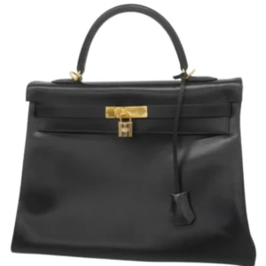 エルメス ケリー35 ハンドバッグ レザー □E刻印 ゴールド金具