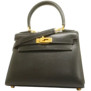エルメス ミニケリー20 ハンドバッグ レザー □A刻印 ゴールド金具