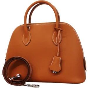 エルメス ボリード25 ハンドバッグ レザー W刻印