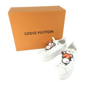 ルイ・ヴィトン スニーカー レザー ホワイト サイズ38/レディース