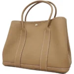 エルメス ガーデンパーティPM トートバッグ レザー キャンバス B刻印 シルバー金具