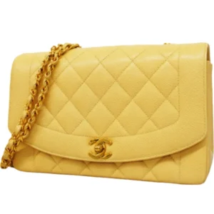 シャネル ダイアナ チェーンショルダーバッグ キャビアスキン