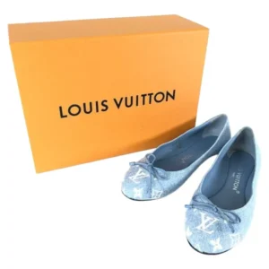 ルイ・ヴィトン バレエシューズ キャンバス ブルー サイズ36/レディース