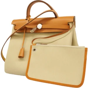 エルメス エールバッグジップPM ショルダーバッグ キャンバス/レザー U刻印