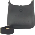 エルメス エブリン3PM ショルダーバッグ レザー W刻印 ゴールド金具