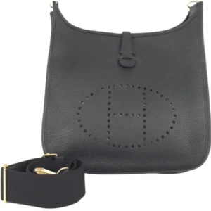 エルメス エブリン3PM ショルダーバッグ レザー W刻印 ゴールド金具