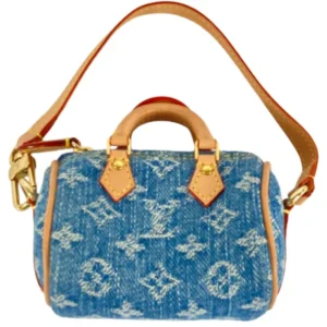 ルイ・ヴィトン モノグラムデニム バッグチャームミクロ スピーディ チャーム M01701