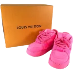 ルイ・ヴィトン スニーカー レザー ピンク サイズ8/メンズ