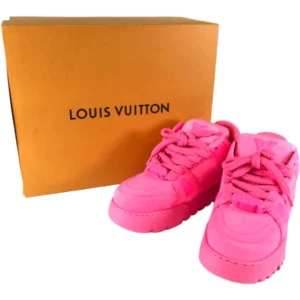 ルイ・ヴィトン スニーカー レザー ピンク サイズ8/メンズ