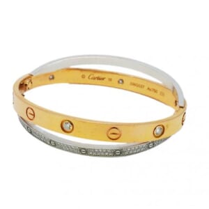 カルティエ ラブブレス パヴェ ブレスレット/バングル