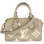 ルイ・ヴィトン モノグラムアンプラント/バイカラー ナノスピーディ ハンドバッグ M82890