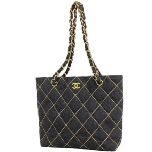 シャネル ワイルドステッチ チェーンショルダーバッグ フェルト